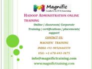hadoop administration online training
