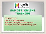 sap gts online training
