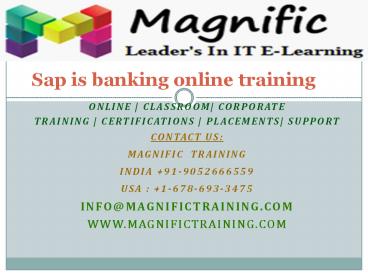 sap is banking online training