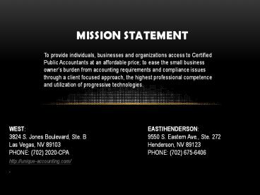 Bookkeeping las vegas