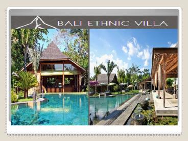 Accommodation Bali