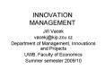 INNOVATION MANAGEMENT PowerPoint PPT Presentation