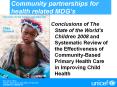 Community partnerships for health related MDG PowerPoint PPT Presentation