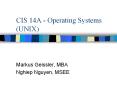 CIS 14A - Operating Systems (UNIX) PowerPoint PPT Presentation