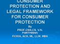 TITLE OF THE PAPER:     CONSUMER PROTECTION AND LEGAL FRAMEWORK FOR CONSUMER PROTECTION PowerPoint PPT Presentation