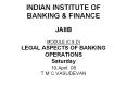 INDIAN INSTITUTE OF BANKING
