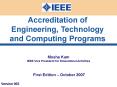 Accreditation of Engineering, Technology and Computing Programs PowerPoint PPT Presentation