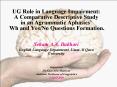 UG Role in Language Impairment: A Comparative Descriptive Study in an Agrammatic Aphasics PowerPoint PPT Presentation