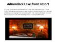 Adirondack Lake front Resort PowerPoint PPT Presentation