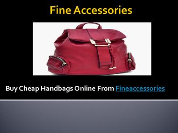 Buy Cheap Designer Handbags Online From Fineaccessories
