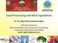 Food Processing and Halal Ingredients PowerPoint PPT Presentation