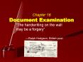 Chapter 16 Document Examination PowerPoint PPT Presentation