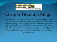 Custom Titanium Rings
