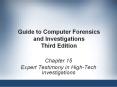 Guide to Computer Forensics and Investigations Third Edition PowerPoint PPT Presentation