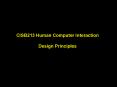 CISB213 Human Computer Interaction Design Principles PowerPoint PPT Presentation