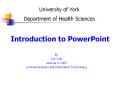 Introduction to PowerPoint PowerPoint PPT Presentation