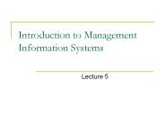 Introduction to Management Information Systems