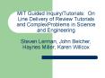 MIT Guided Inquiry/Tutorials: On Line Delivery of Review Tutorials and ComplexProblems in Science and Engineering Steven Lerman, John Belcher, Haynes Miller, Karen Willcox PowerPoint PPT Presentation