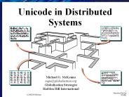 Unicode in Distributed Systems