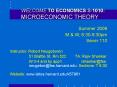 WELCOME TO ECONOMICS S-1010: MICROECONOMIC THEORY PowerPoint PPT Presentation