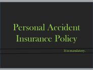 Personal Accident Insurance Policy