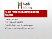 sap is retail online training by IT experts