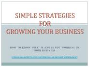 Simple Strategies for Growing Your Business