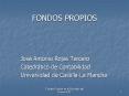 FONDOS PROPIOS PowerPoint PPT Presentation