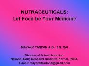 NUTRACEUTICALS: