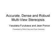 Accurate, Dense and Robust Multi-View Stereopsis