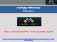 Military Communications Market PowerPoint PPT Presentation