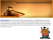 Steven Harowitz- Social Security Claims Attorney