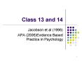 Class 13 and 14 PowerPoint PPT Presentation
