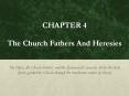 CHAPTER 4 The Church Fathers And Heresies  The Popes, the Church Fathers, and the Ecumenical Councils, led by the Holy Spirit, guided the Church through the treacherous waters of heresy. PowerPoint PPT Presentation
