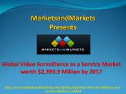 Video Surveillance as a Service Market by 2017