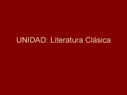 UNIDAD: Literatura Cl