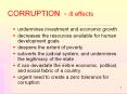 CORRUPTION - ill effects PowerPoint PPT Presentation