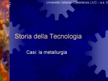 Storia della Tecnologia