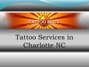 Tattoo Services in Charlotte NC