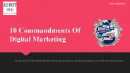 10 Commandments Of Digital Marketing