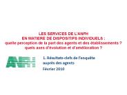 LES SERVICES DE L