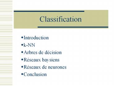 Classification