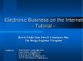 Electronic Business on the Internet - Tutorial - PowerPoint PPT Presentation