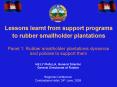 Lessons learnt from support programs to rubber smallholder plantations PowerPoint PPT Presentation