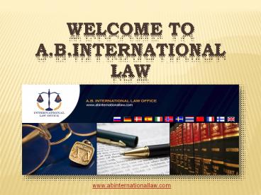 Welcome to A.B.International Law