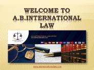 Welcome to A.B.International Law