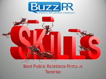 Best Public Relations FirmsToronto