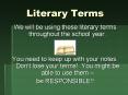Literary Terms PowerPoint PPT Presentation