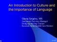 An Introduction to Culture and the Importance of Language PowerPoint PPT Presentation