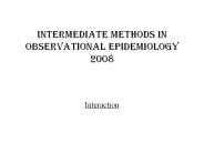 Threats to causal inferences in epidemiologic studies - outline